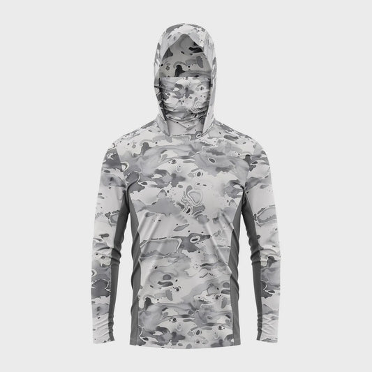 Herenshirt met Lange Mouwen en 3D Visprint - Ademend & Comfortabel voor Outdoor Activiteiten