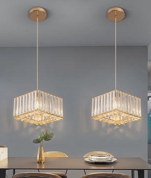 Moderne Kristallen Hanglamp Vloerlamp - Stijlvol Design voor Keuken, Woon- en Eetkamer