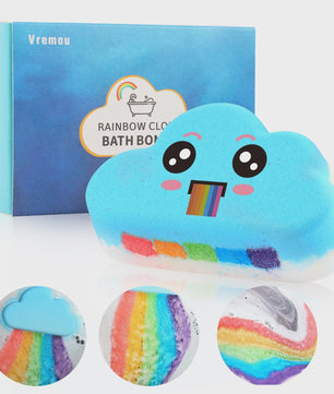 Blue Ocean Regenboog Bruisballen: Kleurrijk Badplezier met Verrassing - Perfect Cadeau voor Kinderen