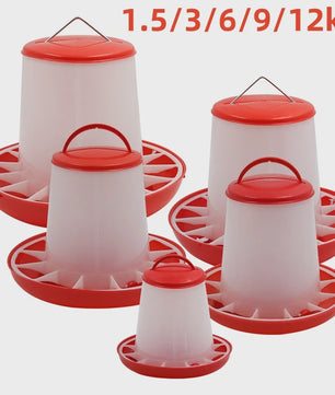 Automatische Kip Voerbak 1.5kg tot 12kg - Kippen, Duiven, Kwartels Voederstation