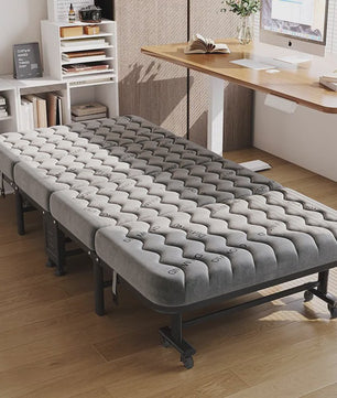 Opvouwbaar Logeerbed met Traagschuim Matras en 360° Wielen - Draagbaar en Comfortabel