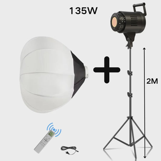 135W Bowens LED Studio Lamp met 90cm Honeycomb Softbox & Statief