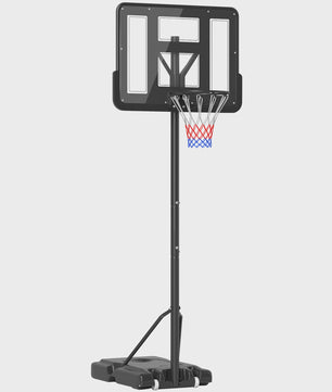 HOMCOM Basketbalpaal Verstelbaar 220-365 cm Zwart - Outdoor Basketbalring