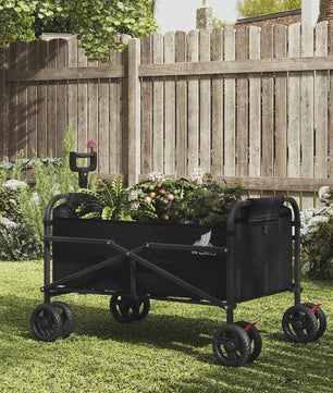 WOLTU Transportkar met Remmen - Opvouwbare Steekwagen voor Tuin, Camping & Strand