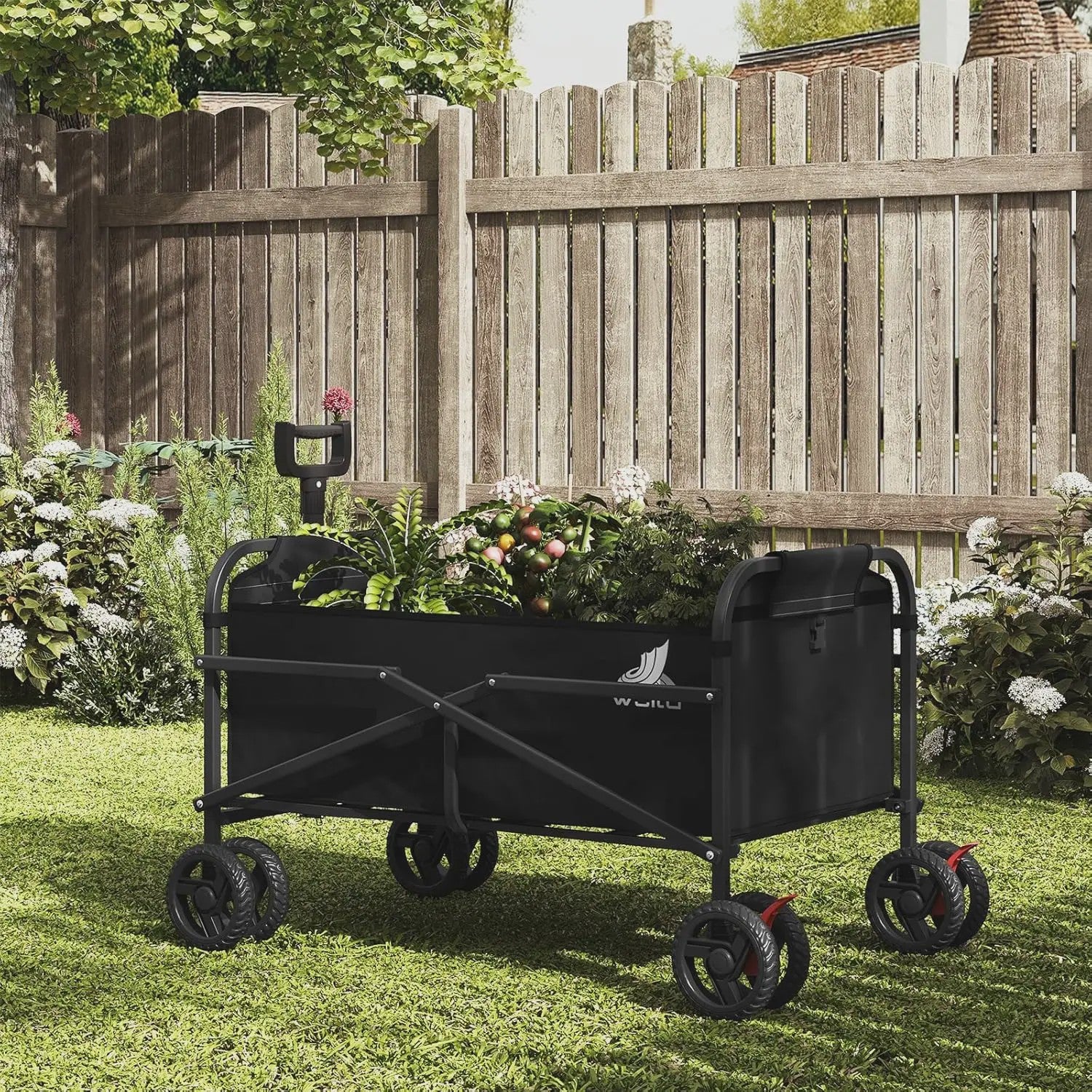 WOLTU Transportkar met Remmen - Opvouwbare Steekwagen voor Tuin, Camping & Strand