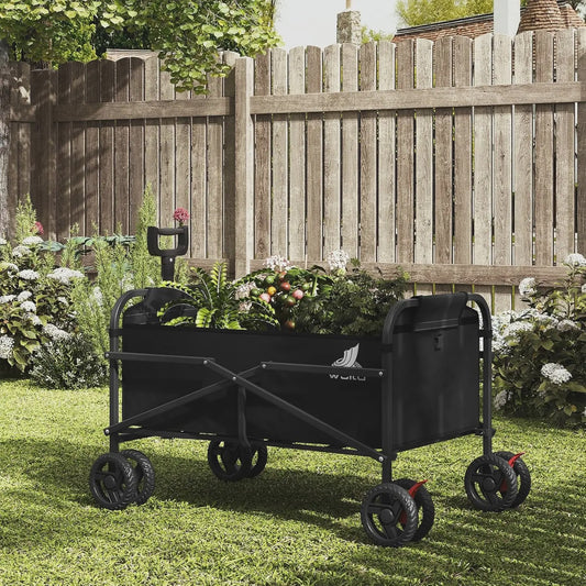 WOLTU Transportkar met Remmen - Opvouwbare Steekwagen voor Tuin, Camping & Strand