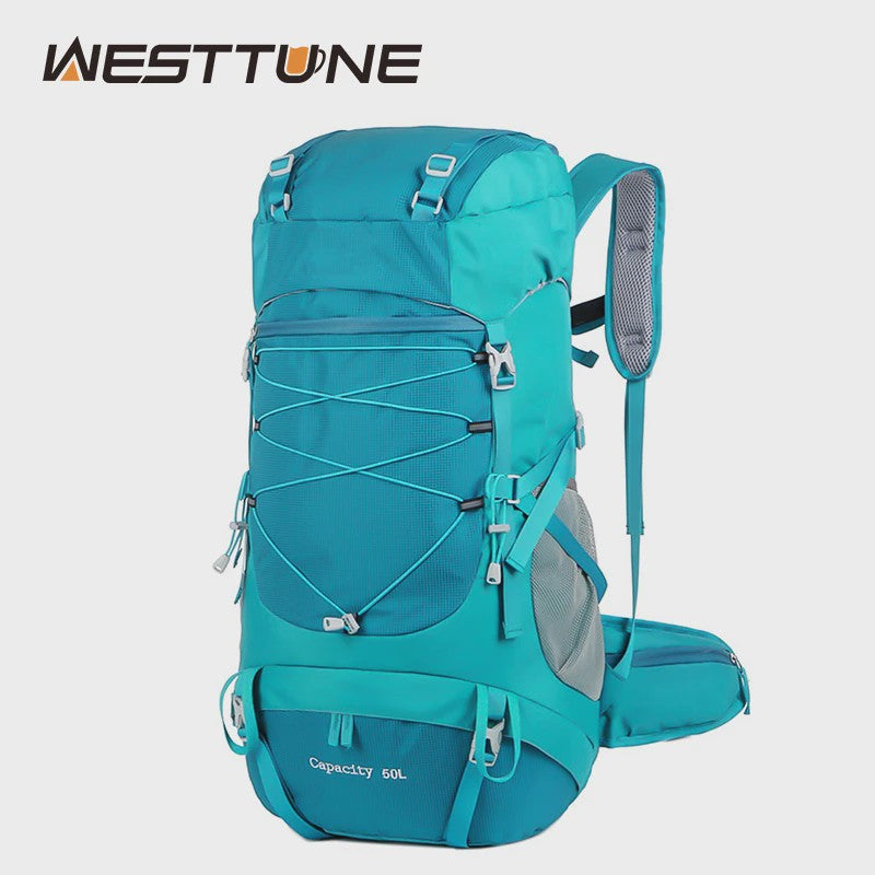 WESTTUNE 50L Wandelrugzak met Regenhoes - Multifunctionele Outdoor Rucksack