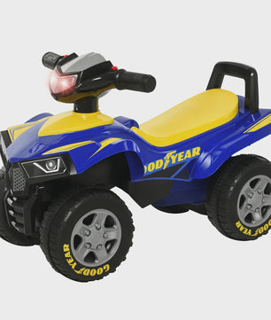 Kinder Quad Loopauto met Licht en Geluid - Blauw/Geel (18-36 maanden)