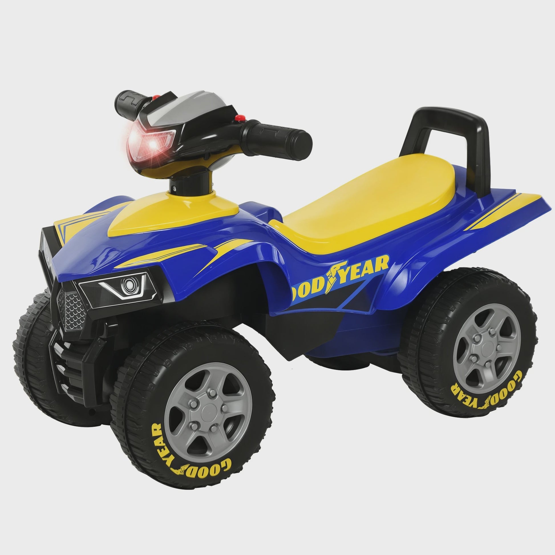 Kinder Quad Loopauto met Licht en Geluid - Blauw/Geel (18-36 maanden)