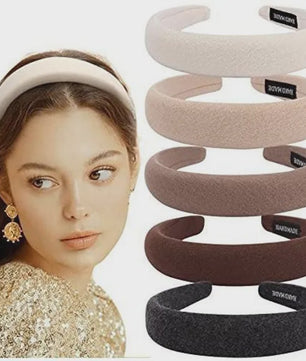 Modieuze Dames Hoofdband - Zachte Sponge Band voor Gezichtswas & Stijl
