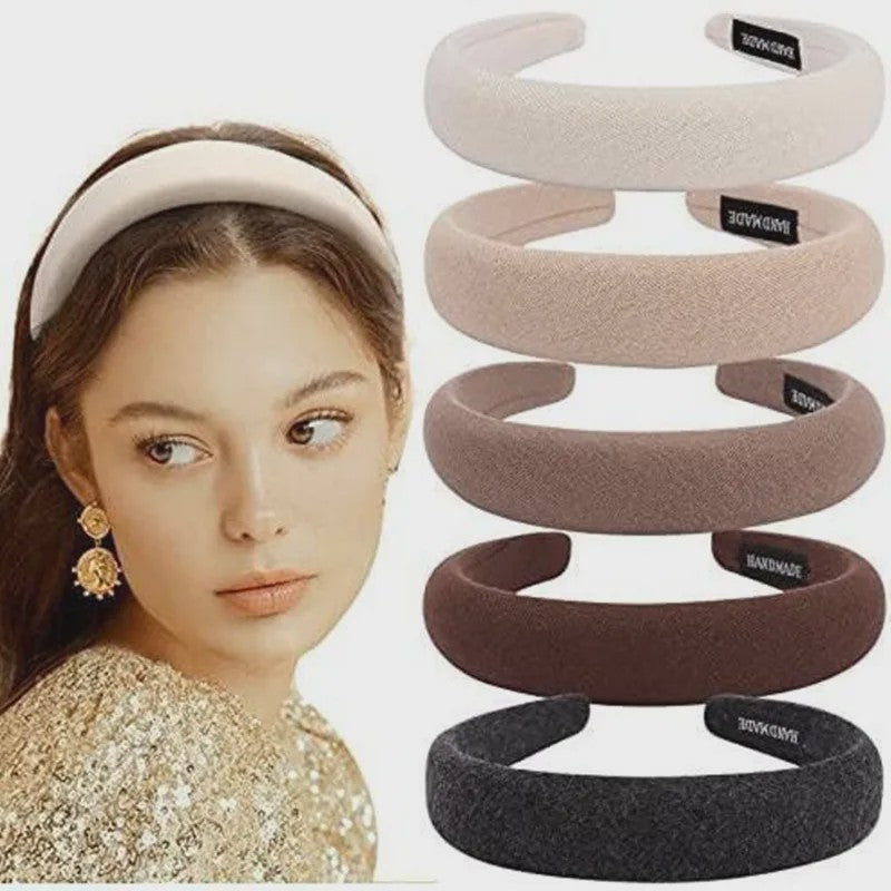 Modieuze Dames Hoofdband - Zachte Sponge Band voor Gezichtswas & Stijl