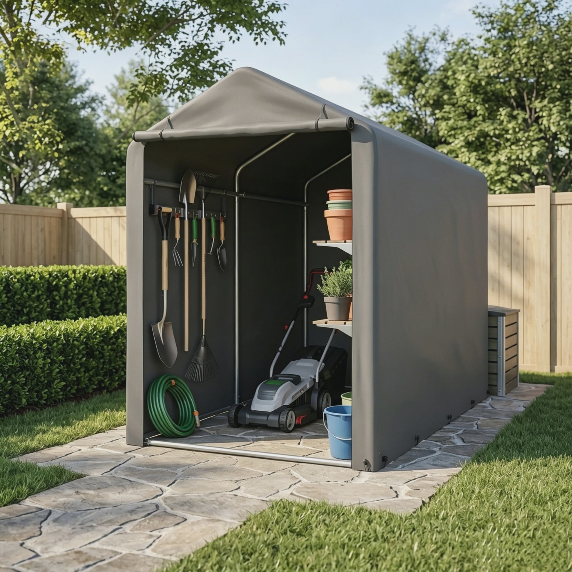Robuuste Garage Carport 100x187x160cm - Waterdicht, UV-bestendig & Winddicht