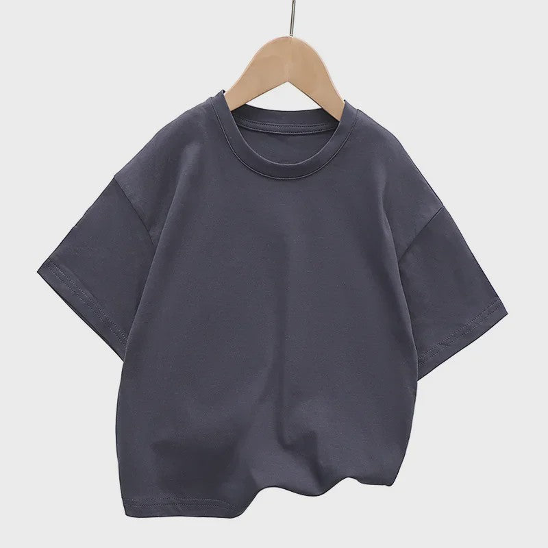 Zomer T-shirt Kinderen Korte Mouw Katoen - Trendy & Comfortabel voor Jongens & Meisjes (2-12 Jaar)