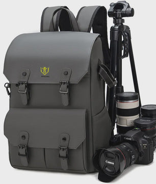 Waterdichte Fototas Rugzak - Retro Stijl, Grote Capaciteit voor Camera & Laptop