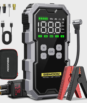 Krachtige 6000A Jump Starter met Compressor & 21800mAh Powerbank