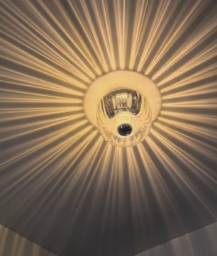 Moderne LED Plafondlamp Glas - Bauhaus Stijl, Retro Design voor Woonkamer, Hal & Corridor