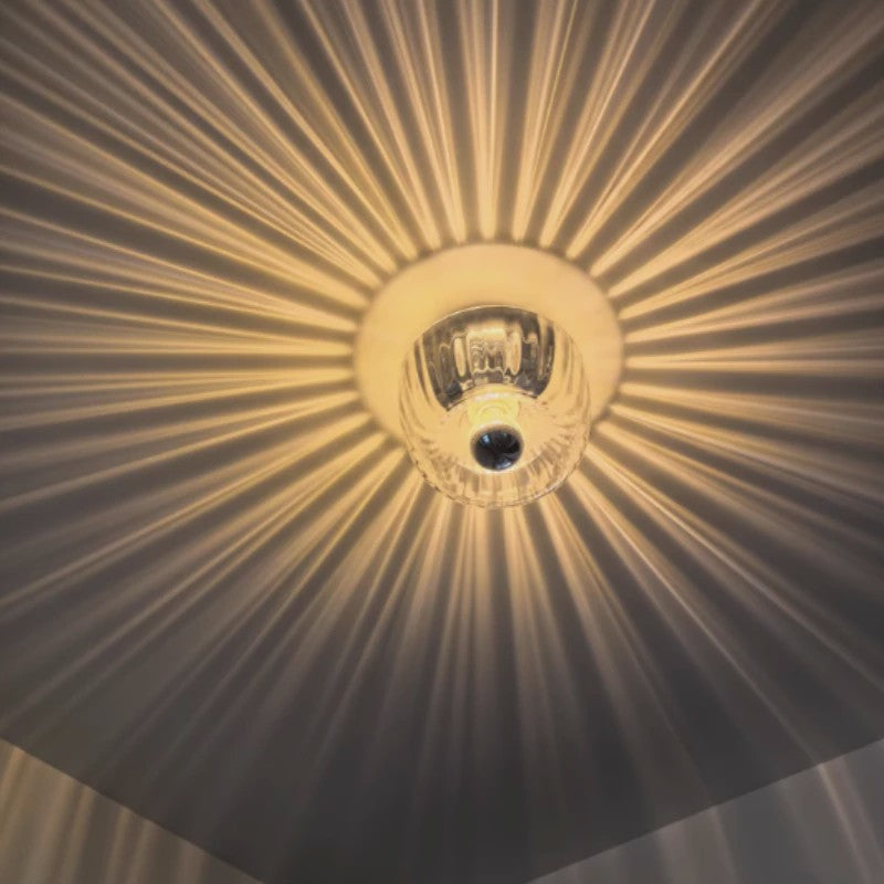 Moderne LED Plafondlamp Glas - Bauhaus Stijl, Retro Design voor Woonkamer, Hal & Corridor
