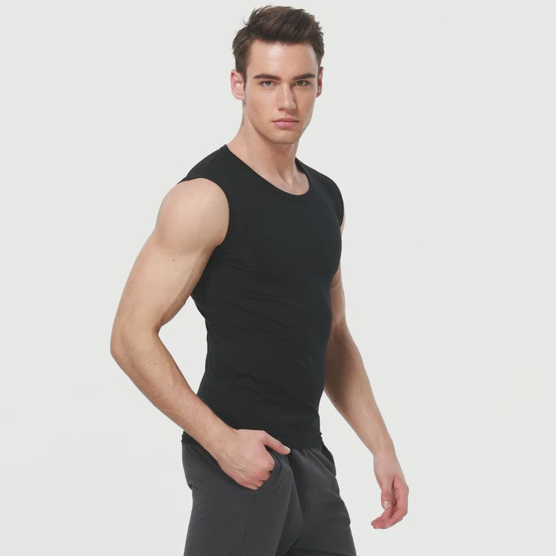 Heren Mouwloos Katoenen Vest - Comfortabel voor Sport & Fitness