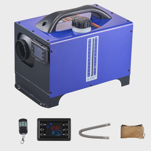 8KW Diesel Luchtverwarmer 12V/24V - Draagbare Camper Verwarming met LCD & Afstandsbediening