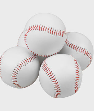 Set van 12 Baseball Softbal Trainingsballen - 9 Inch, Handgemaakt, Hard & Zacht