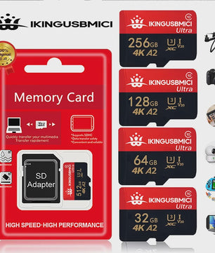 Snelle Micro SD Kaart (32GB-512GB) - U3, V30, A2 - Hoge Kwaliteit & Duurzaam