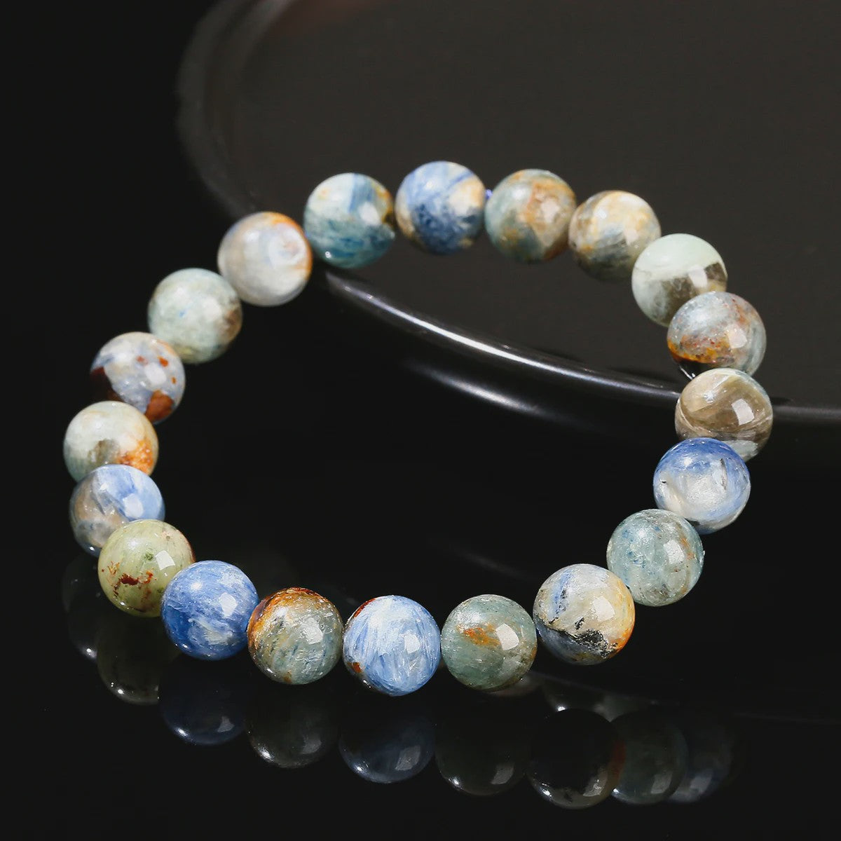 Natuurlijke Blauwe Kyanite Armband - Edelsteen Kralen uit Brazilië - Spirituele Cadeau