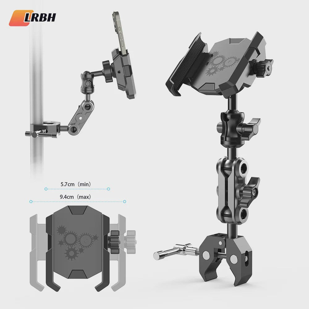 Universele Telefoonhouder met Super Clamp voor Diverse Toepassingen