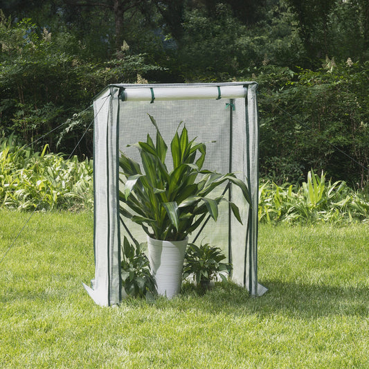 Compacte Kweekkas Tuin Tent - 100x50x136cm - Verplaatsbare Kas voor Planten en Groenten