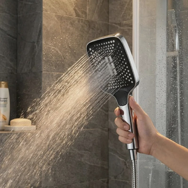 Regendouchekop met 3 standen: Hoge Druk, Waterbesparend & Grote Flow