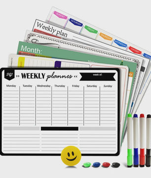 Flexibel Magnetisch Weekplanner Whiteboard A3 - Ideaal voor Koelkast & Kantoor