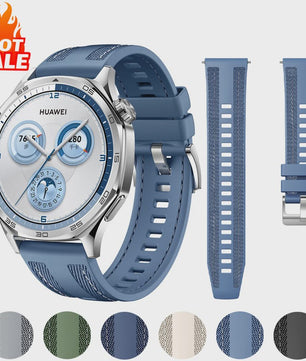 22mm Nylon & Siliconen Horlogeband voor Huawei Watch GT/Pro (46mm)