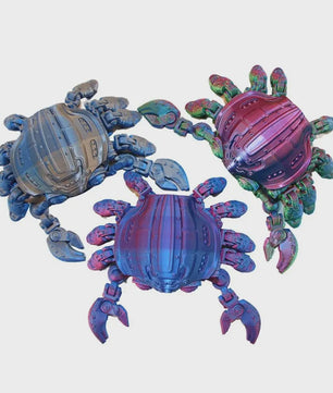 3D Geprinte Mechanische Krab - Beweegbaar Model Speelgoed