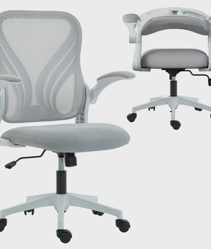 Ergonomische bureaustoel met mesh rugleuning en opklapbare armleuningen