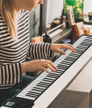 Draagbare Oprolbare Piano 88 Toetsen - Flexibel Silicone Keyboard voor Thuis Oefenen