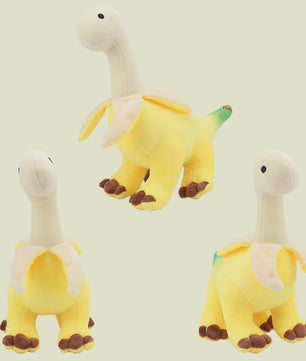 Knuffel Brontosaurus Banaan - Zachte Pluche Speelgoed voor Kinderen