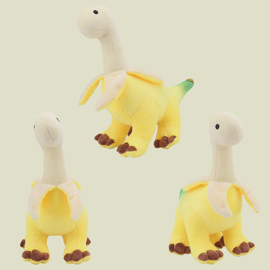 Knuffel Brontosaurus Banaan - Zachte Pluche Speelgoed voor Kinderen