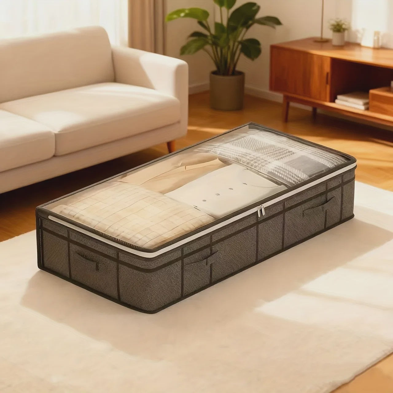 Opvouwbare Opbergbox Onder het Bed - Ruime Non-Woven Organizer voor Kleding & Dekens