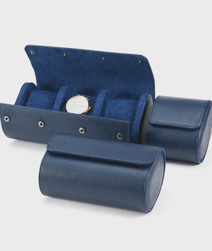 Luxe Leren Horlogeroller - Opvouwbare Reisbox voor 1, 2 of 3 Horloges