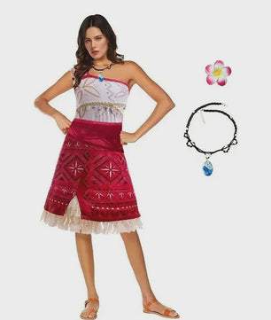 Moana Kostuum Jurk Dames - Ocean Adventure Cosplay Outfit