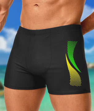 Heren Zwembroek Boxershorts met Snelle Droogtijd en Modieuze Print