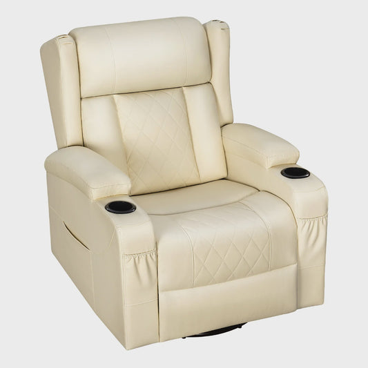 Draaibare Fauteuil met Verstelbare Rugleuning en Voetensteun | Comfortabel en Stijlvol