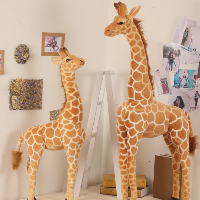 Grote Realistische Giraffe Pluche Knuffel - 35-120cm - Zacht Cadeau & Decoratie