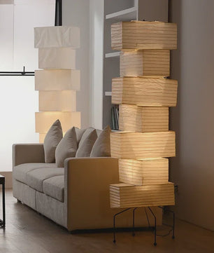 Akari Japanse Design Vloerlamp - Rijstpapier LED Lamp voor Sfeervolle Verlichting