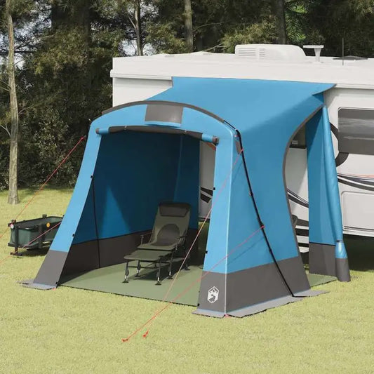 Ruime Blauw/Zwarte Polyester Daktent 285x255x245cm - Makkelijk Reinigbaar, Familieformaat