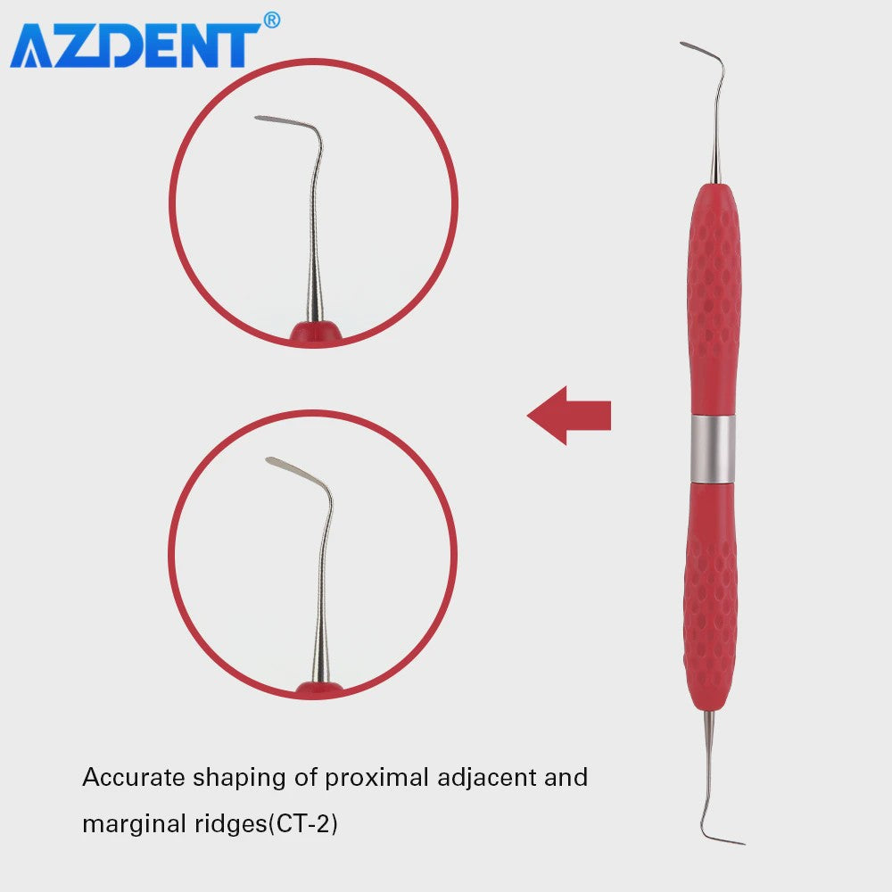 AZDENT Esthetisch Restauratie Mes - Tandheelkundig Instrument met Siliconen Grip