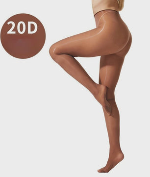 Glanzende 20D Pantyhose met Sparkle - Hoge Taille & Dans Tights