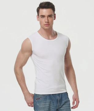 Heren Mouwloze Tanktop van Katoen - Slim Fit, Ademend en Comfortabel
