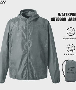 Unisex Waterdichte Outdoor Jas - Sneldrogend, Winddicht & Zonbescherming