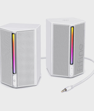 FIFINE A20 RGB PC Speakerset met Stereo Geluid - USB Powered voor PC, PS5, TV, Telefoon