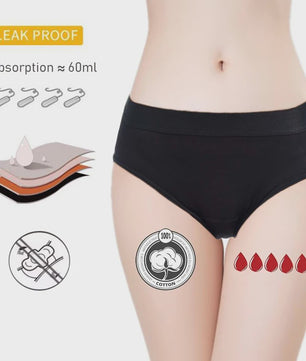 4-Laags Absorberende Lekvrije Menstruatiebroekjes voor Dames - Zwaar Bloedverlies & Postpartum